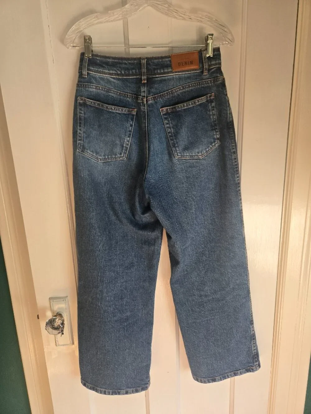 Sezane Le Crop in denim blue sz 38/US 6 - Picture 4 of 8